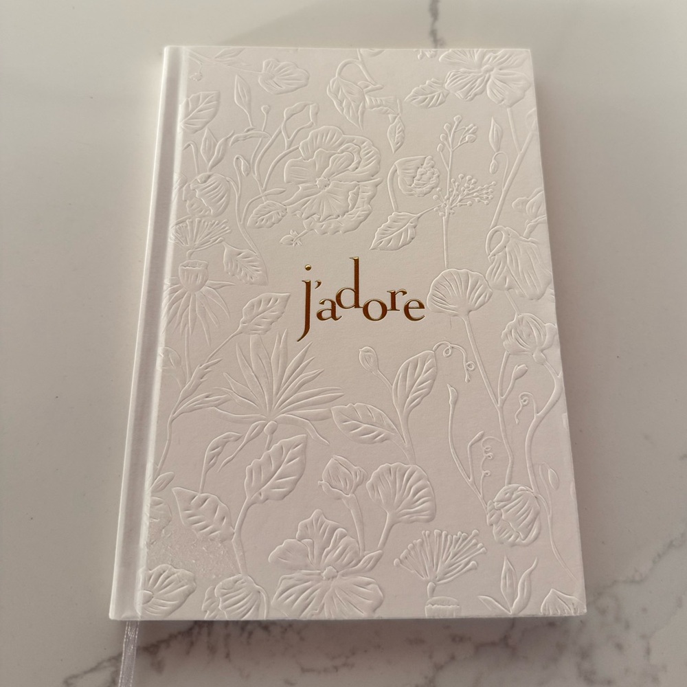 Dior J'adore Embossed Floral Journal Notebook 📔🤍